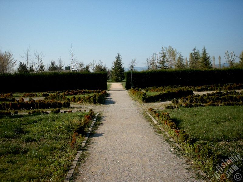 View of Botanical Park in Bursa city of Turkey.
