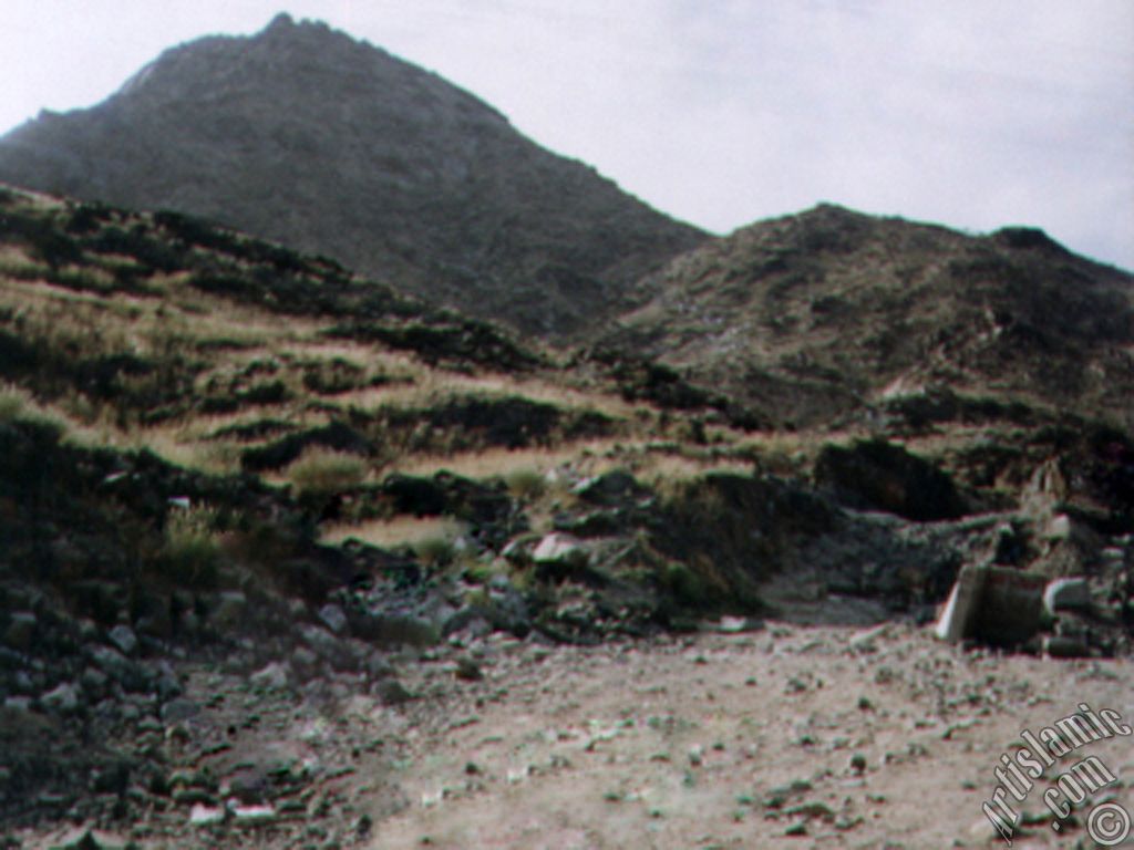 The Mount Savr in Mecca city of Saudi Arabia.
